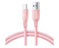 JoyRoom Multi-Color Series S-A34 USB-A / USB-C 100W 1m - różowy - 1354827 - zdjęcie 1